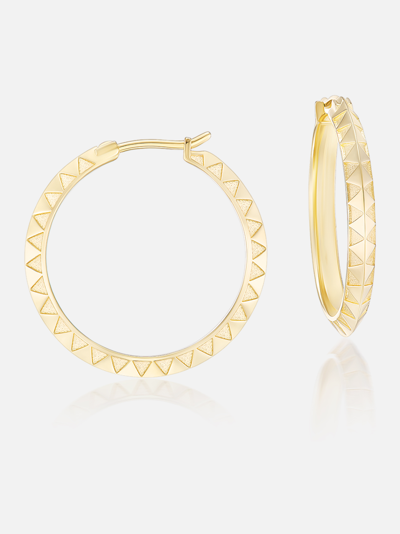 1" Skinny Talisman Hoops MCM