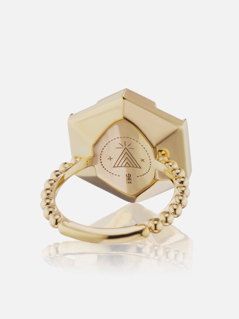Evil Eye Ring Lapis Tansanit Größe 3,5 RTS