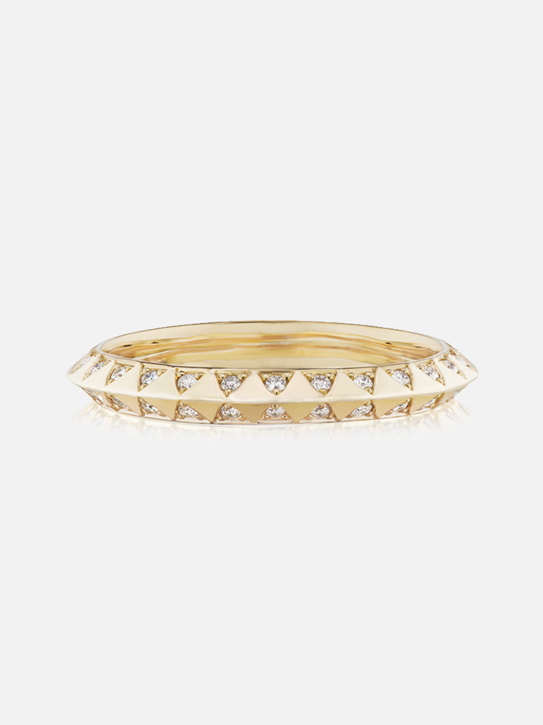 Skinny Talisman Diamond Stacking Ring Size 6 MCM