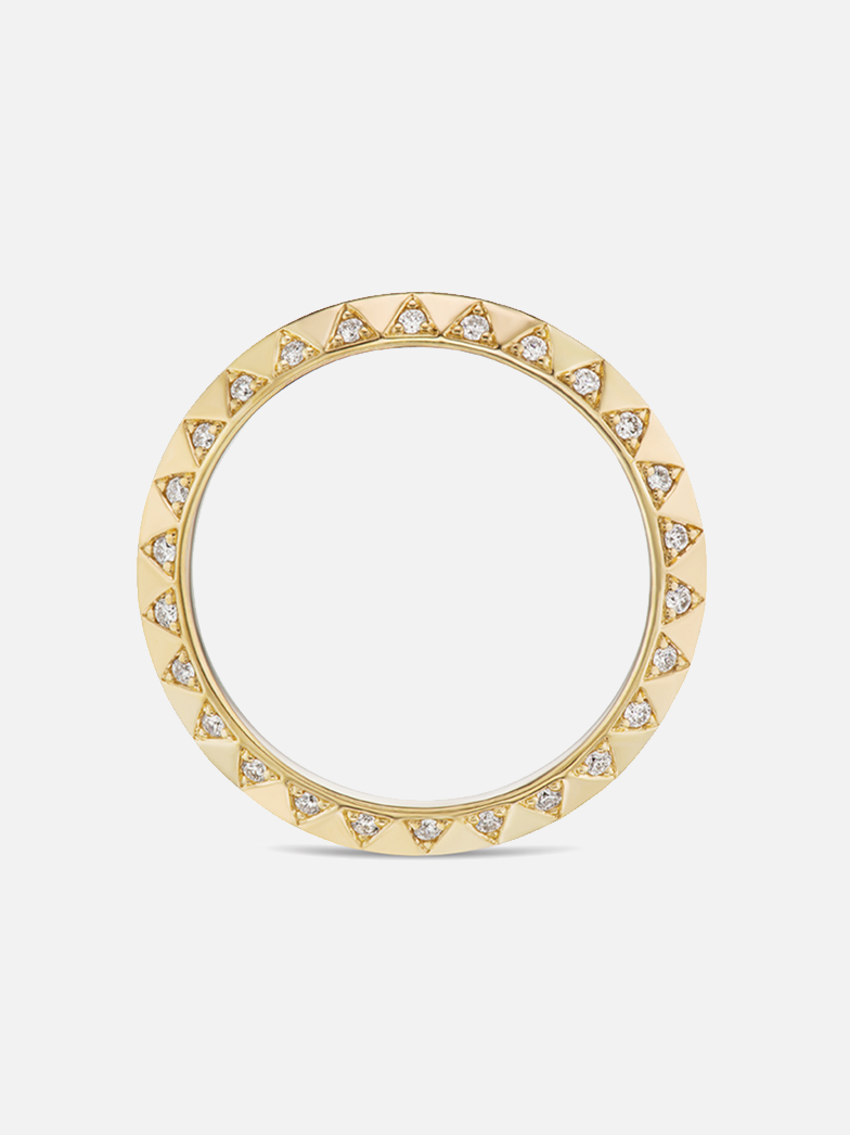 Skinny Talisman Diamond Stacking Ring Size 6 MCM