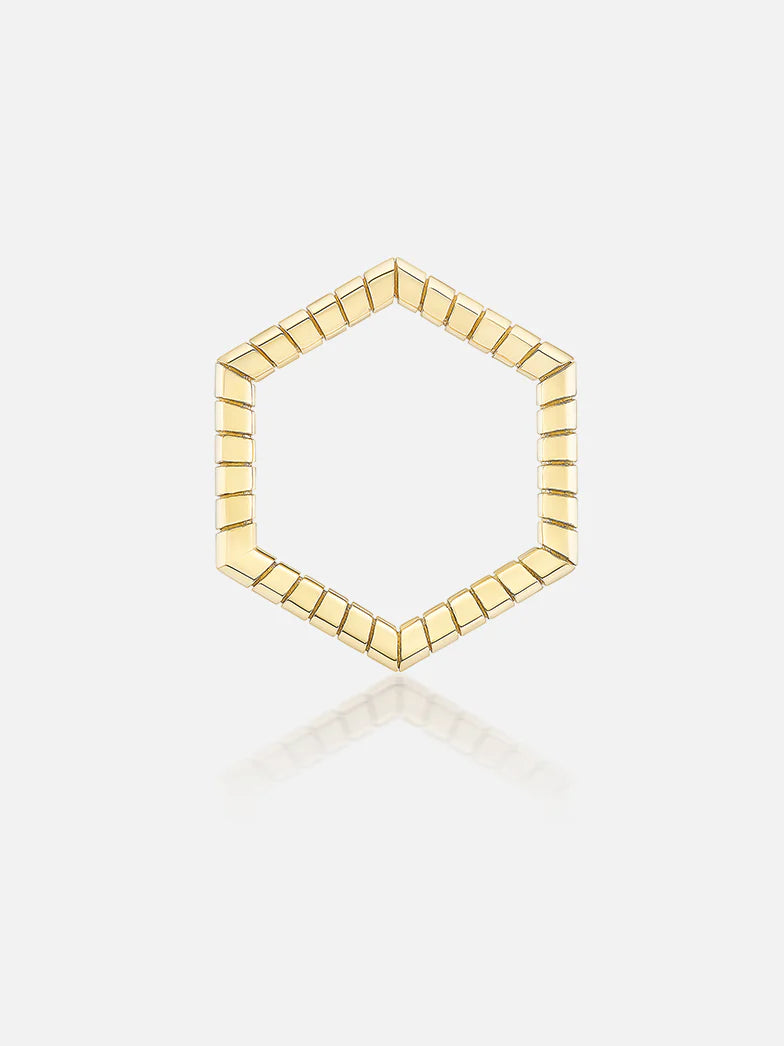Major Engraved Gold Hexagon Foundation MCM
