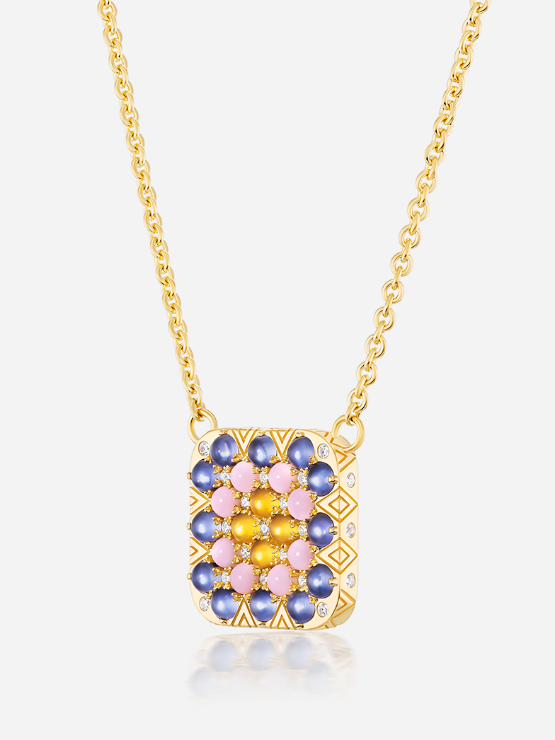 MCM Granny Squares Bettina Pendant Necklace