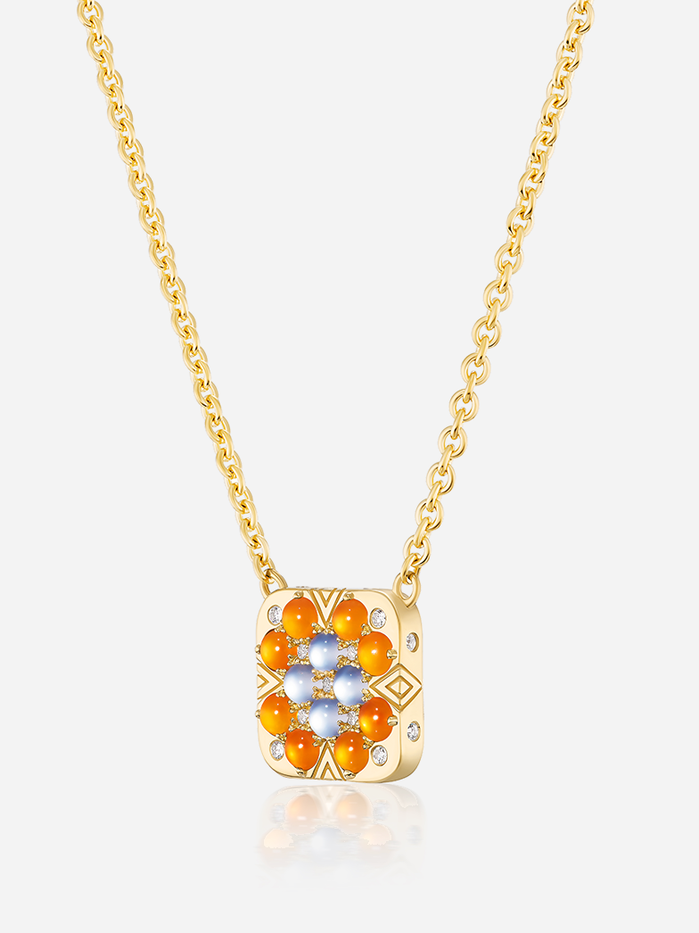 MCM Granny Squares Ada Pendant Necklace
