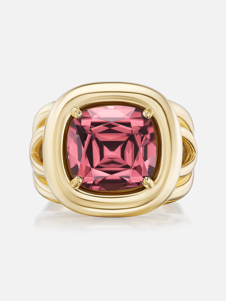 Giza Ring Brown Zircon 13.89ct Size 6 MCM