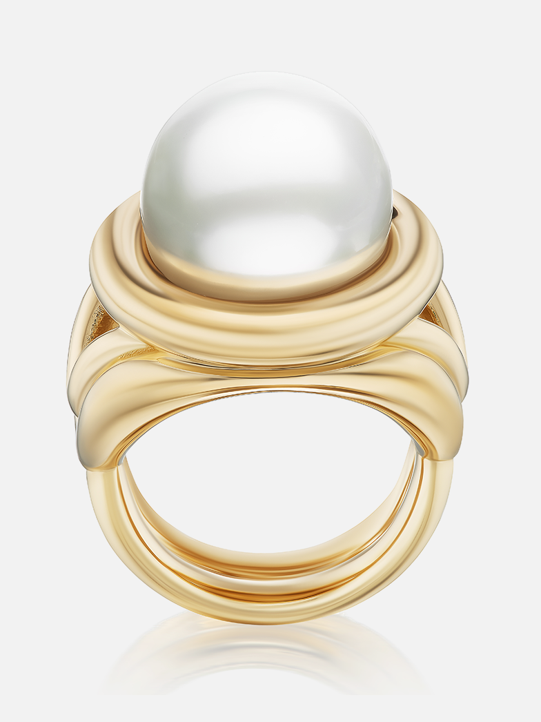 Giza Cocktail Ring Pearl