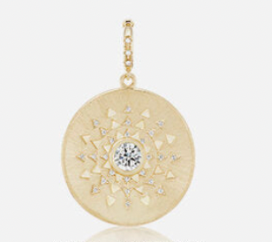 Major Sun Sign Medallion Pendant Diamond MCM