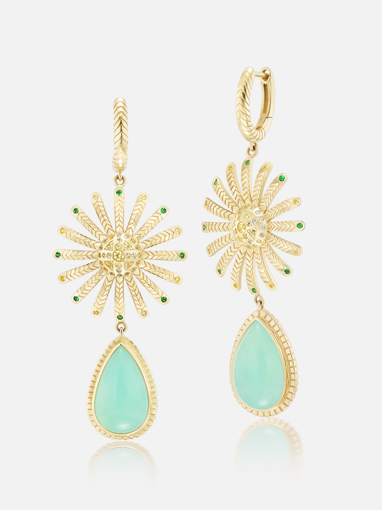 Sunflower Dew Drop Huggies Green