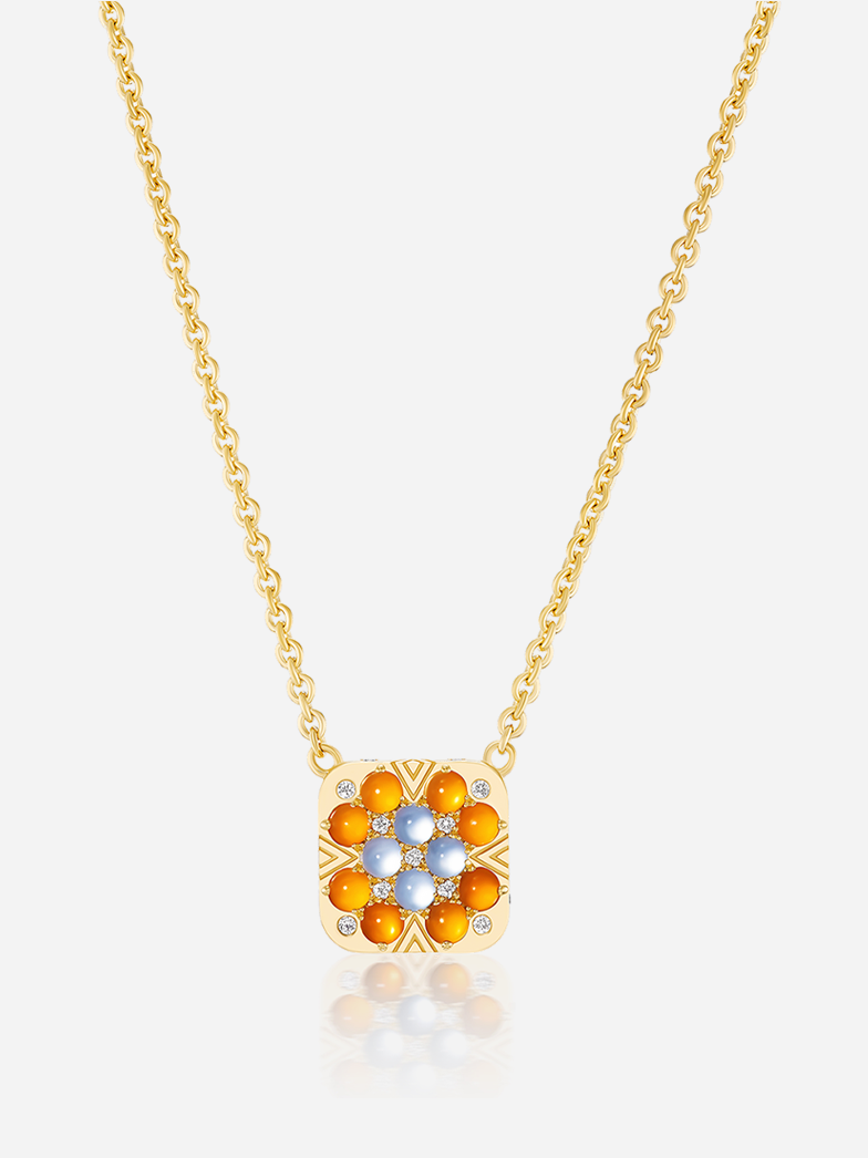 MCM Granny Squares Ada Pendant Necklace