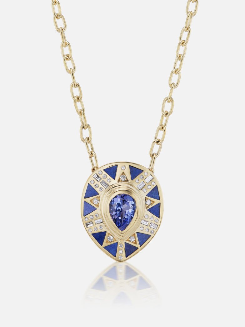 Cleopatra's Tear Pendant Necklace Tanzanite MCM