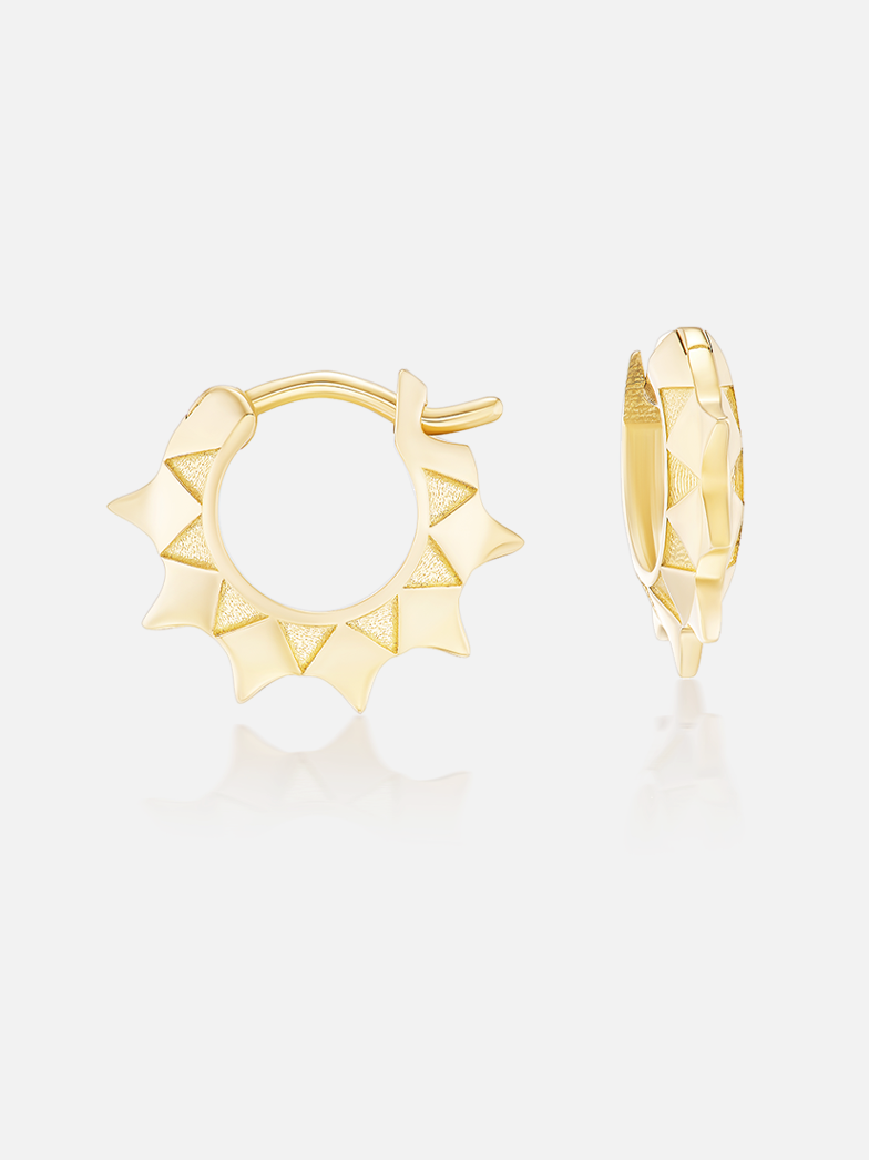 1/2" Spiked Talisman Hoops MCM