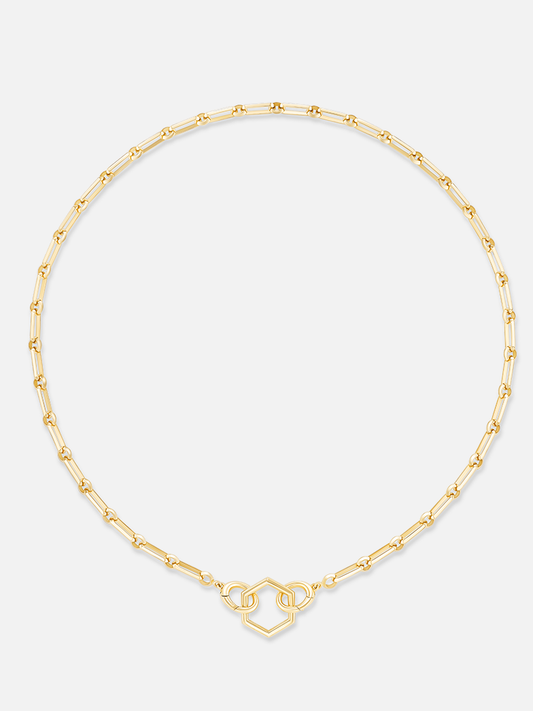 18" Knife Edge Link Chain Necklace