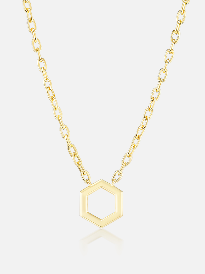 18" Mini Hexagon Foundation Cable Chain Plain MCM
