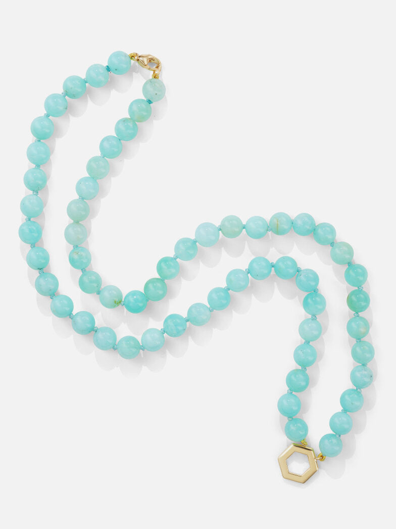 22" Chrysoprase Bead Foundation Necklace MCM