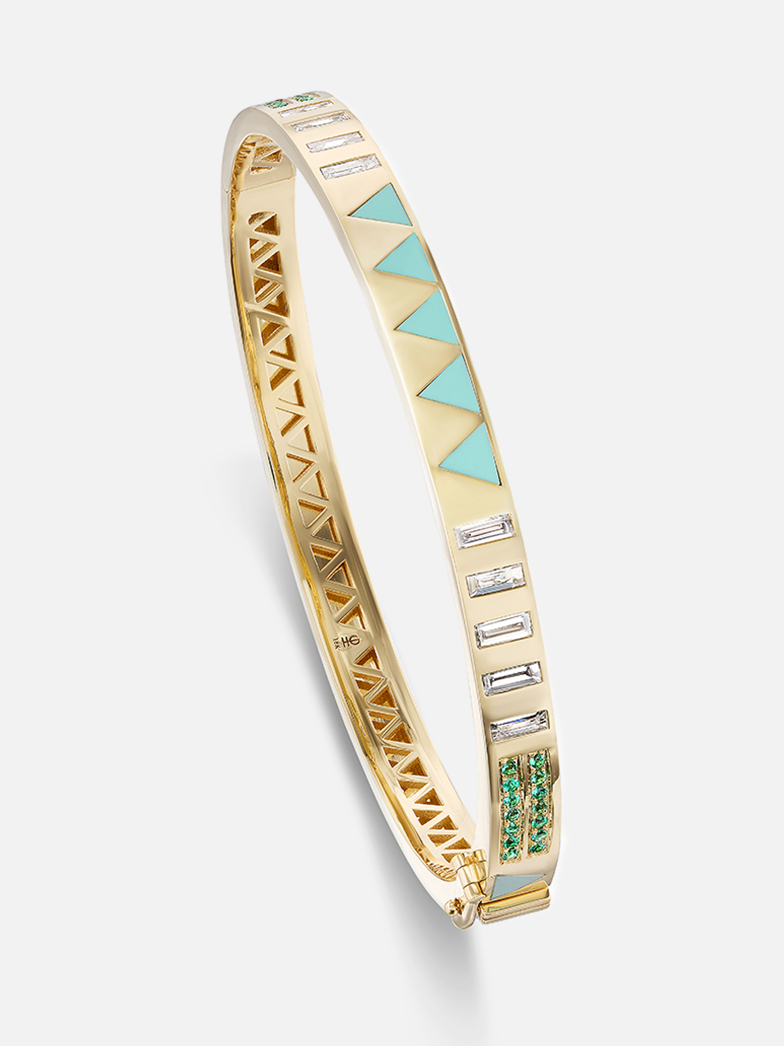 Triangle Bangle Bracelet – Her Treasure