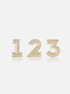 Lucky Number Stud Earring