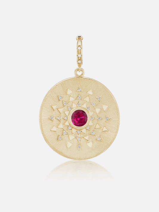 Major Sun Sign Medallion Pendant