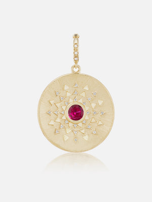Major Sun Sign Medallion Pendant