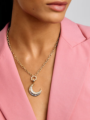 Mini Moon Pendant Tanzanite MCM