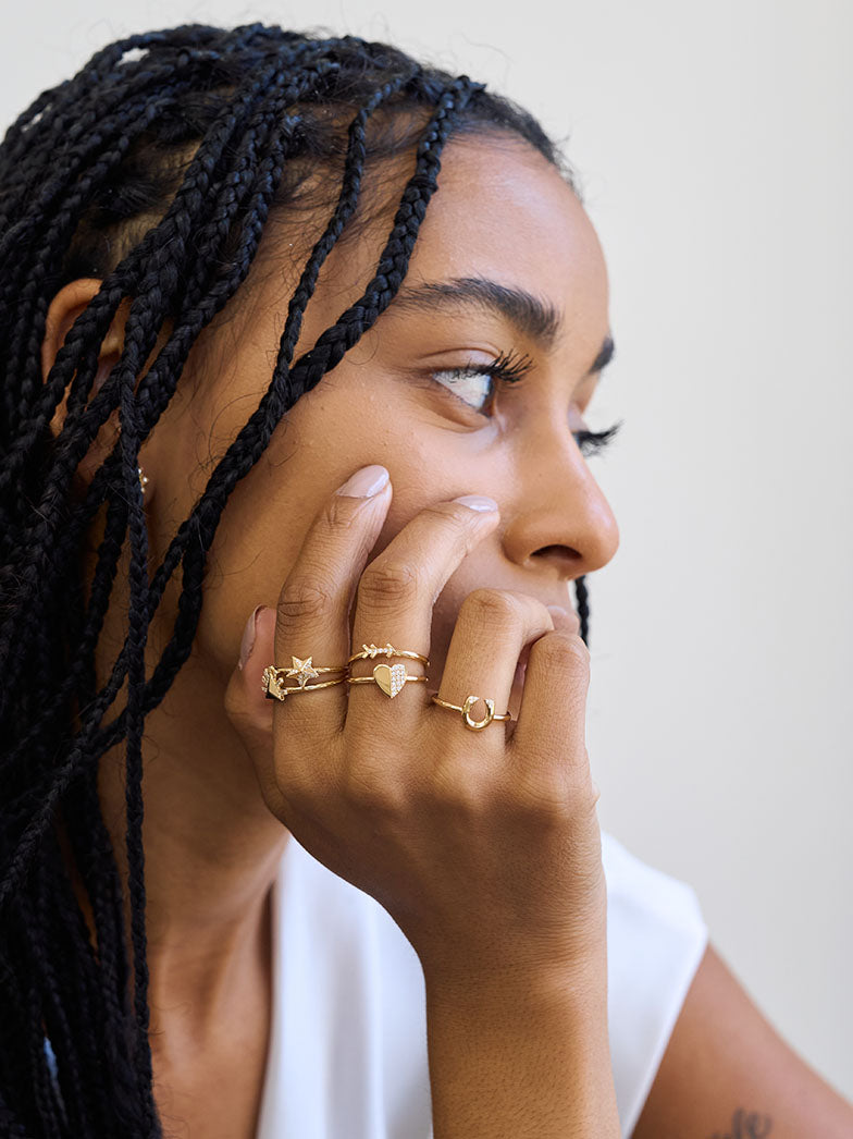 Tiny Star Stacking Ring