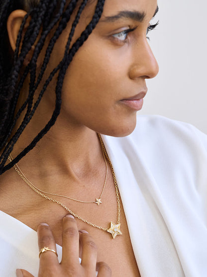 16-18" Mini Supernova Star Pendant Necklace