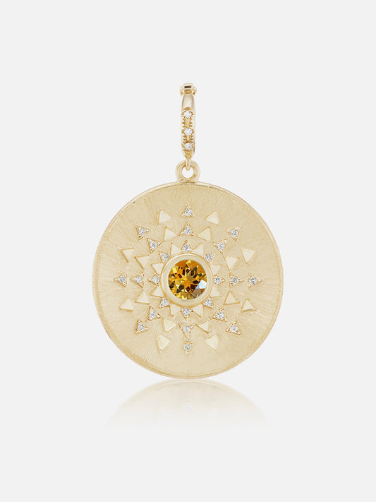 Major Sun Sign Medallion Pendant