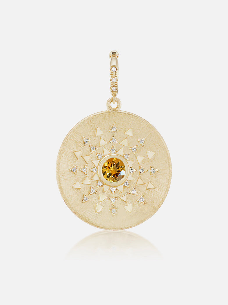 Major Sun Sign Medallion Pendant