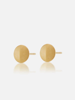 22K Knife Edge Stud Earrings Pair RTS