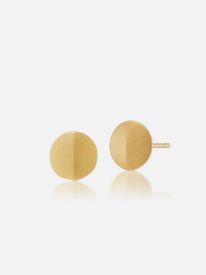 22K Knife Edge Stud Earrings Pair RTS