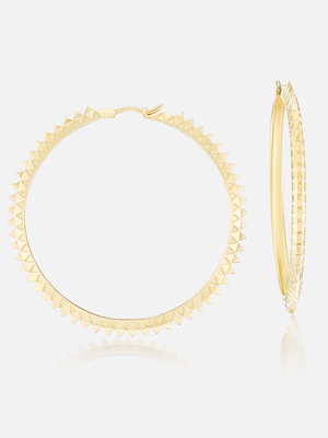 2" Spiked Talisman Hoops MCM