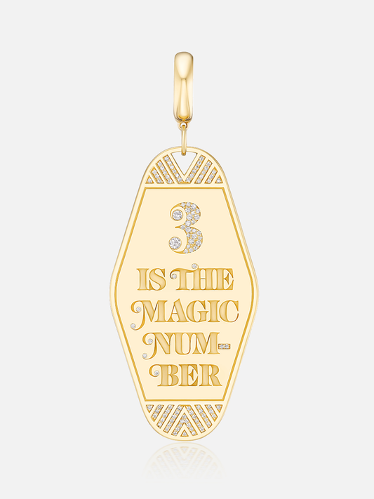 "Magic Number" Keychain Charm