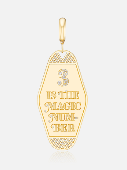 "Magic Number" Keychain Charm