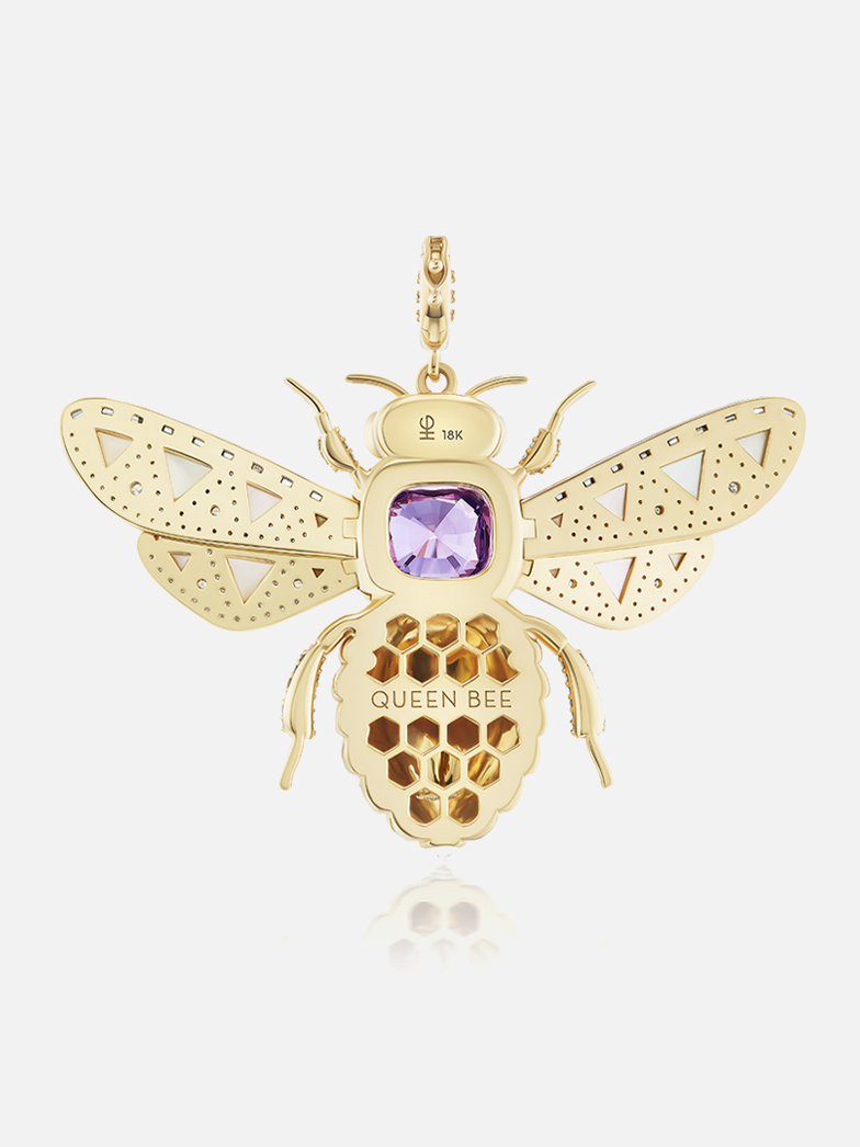 Queen Bee Pendant Purple Sapphire