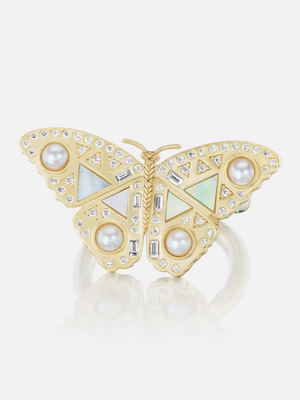 Mini Butterfly Ring Size 6 RTS