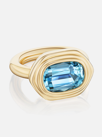 Cairo Ring, Aquamarine