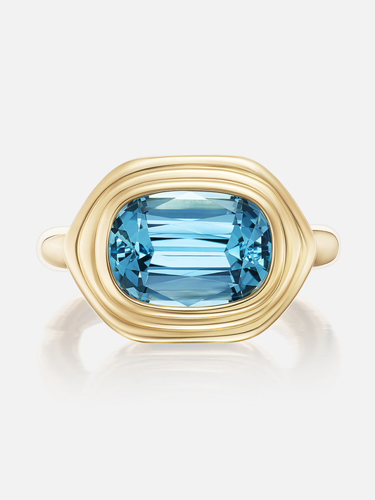 Cairo Ring, Aquamarine
