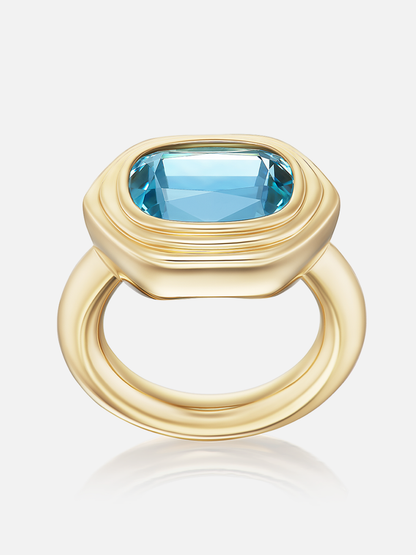 Cairo Ring, Aquamarine