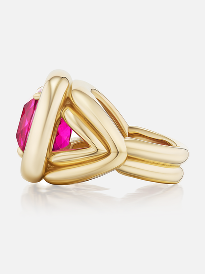 Giza Cocktail Ring Rubellite