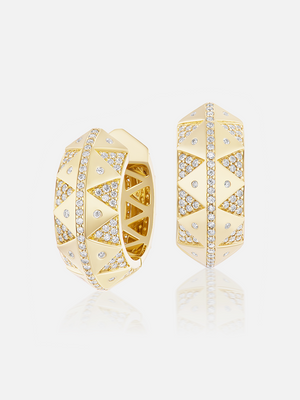 Chubby Talisman Hoop Earrings
