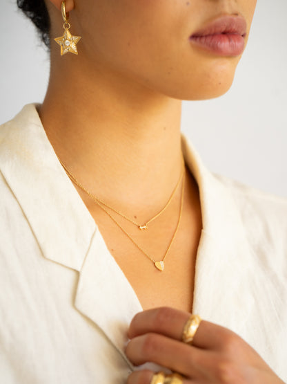 16-18" Tiny Arrow Pendant Necklace