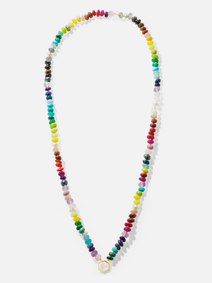 32" Rainbow Bead Foundation Halskette RTS