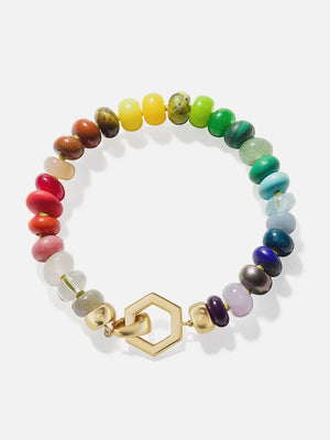 7" Rainbow Bead Foundation Bracelet MCM
