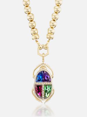 Major Scarab Pendant Multi-Color