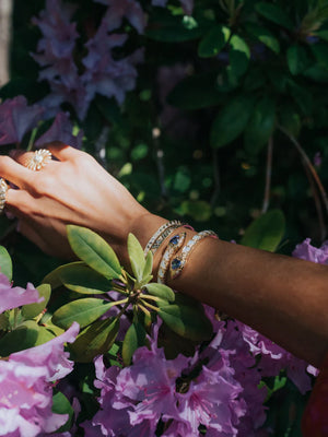 Tanzanite Snake Bangle