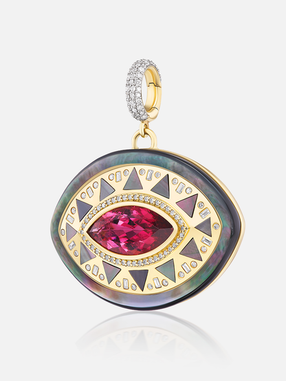 Major Cleopatra's Eye Pendant, Rubellite