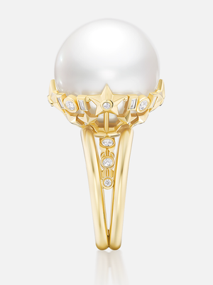 Supernova Pearl Cocktail Ring