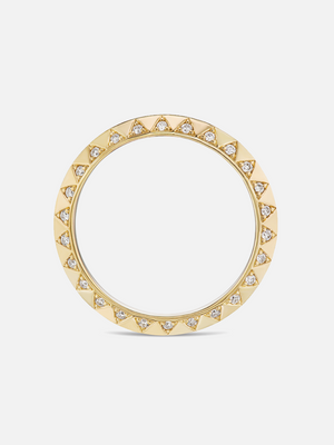 Skinny Talisman Diamond Stacking Ring Size 6 MCM