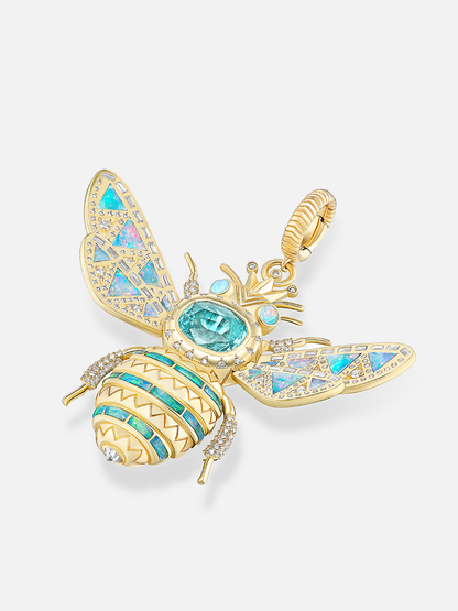 XL Queen Bee Pendant, Paraiba Opal