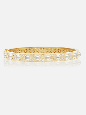 Pearl Cabochon Bangle