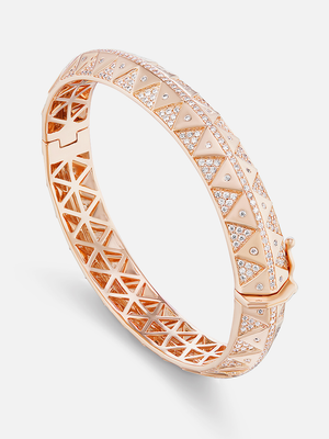 Chubby Pave Bangle Rose Gold Size 18 MCM