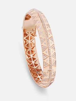 Chubby Pave Bangle Rose Gold Size 18 MCM